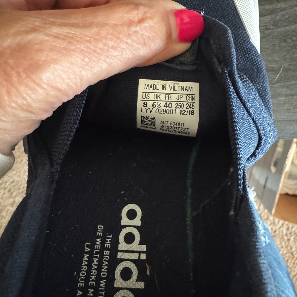 Adidas Nizza Navy slip on sneakers - Picture 8 of 9